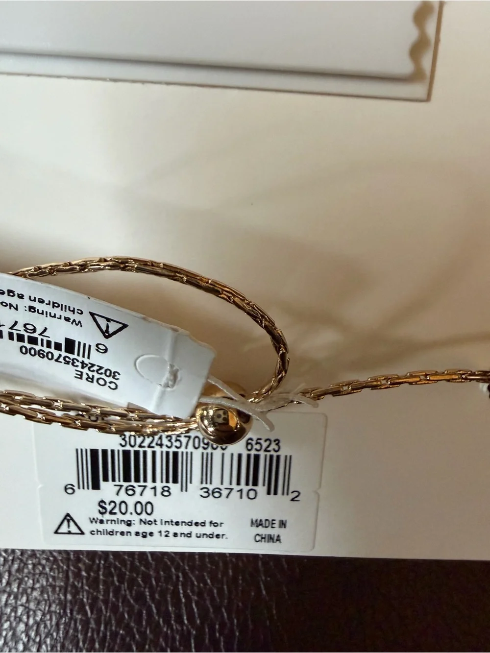 Crown & Ivy Gold Initial P Monogram Bracelet - NWT Retail $20